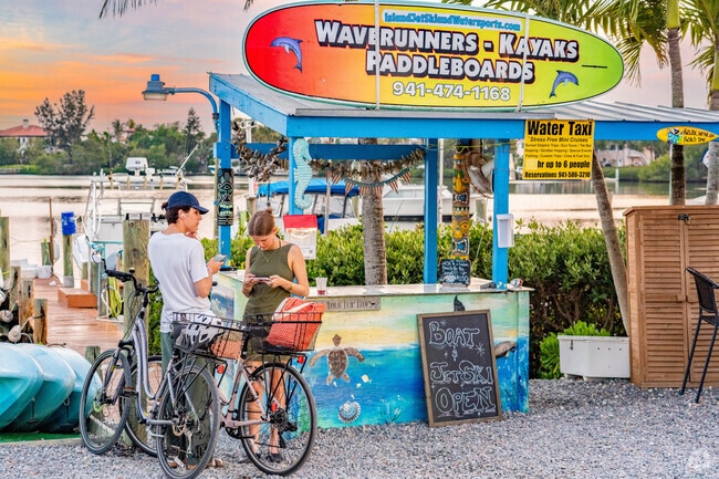 Wave runners, kayaks, and paddleboards can be rented on Casey Key.