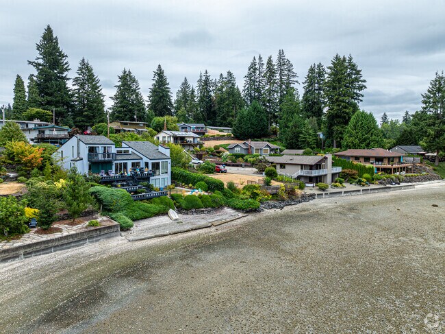 A row of million-dollar family homes in Marine Drive.