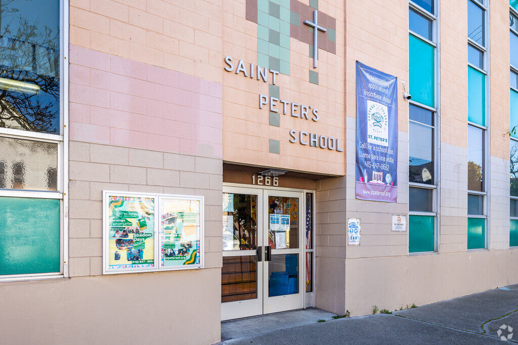 St Peters School is an elementary school for church-goers in Inner Mission, CA.