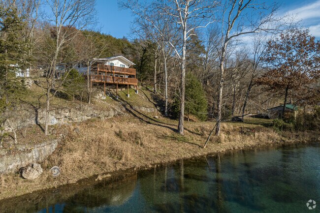 Some homes and the city park are located along Butler Creek in Sulphur Springs.