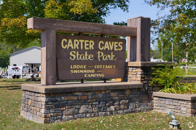 Residents drive about 15 minutes to visit Carter Caves State Park to explore its historic caves.