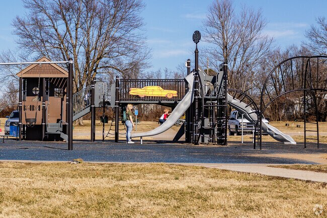 Families enjoy the playground at Boswell Park.