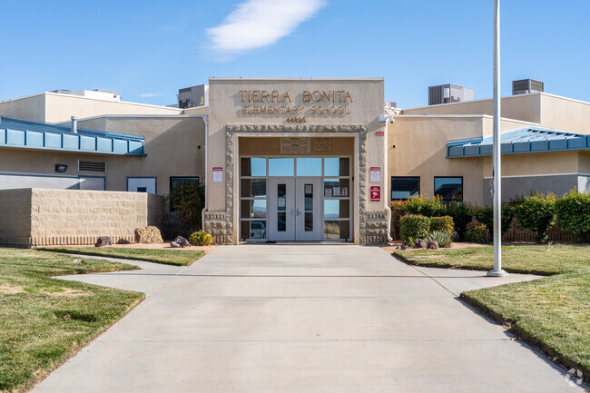 Tierra Bonita Elementary is located at 44820 N. 27Th St. E., Lancaster, CA 93535.