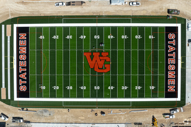 Hixon Middle School is undergoing a renovation to their footaball field and stadium.