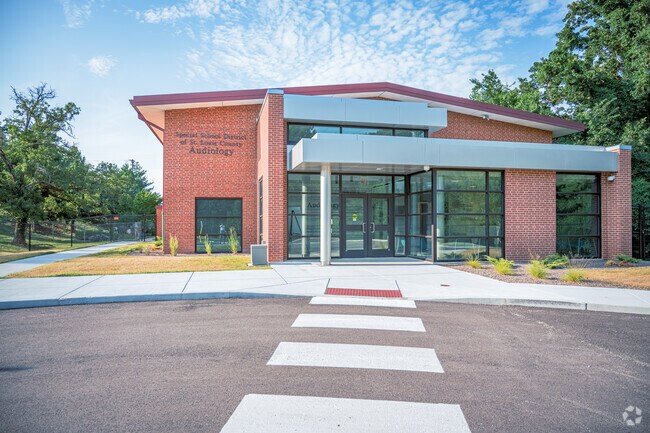 The audiology building is at the back of Litzinger School.
