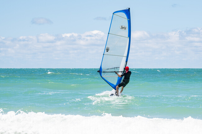 Belleair Beach is always welcoming to windsurfers.