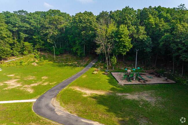 Playground and grass area at Stony Brook Elementary School.