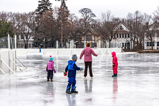 Bring your skates and give ice skating a try at the outdoor ice rinks at Logan Park.