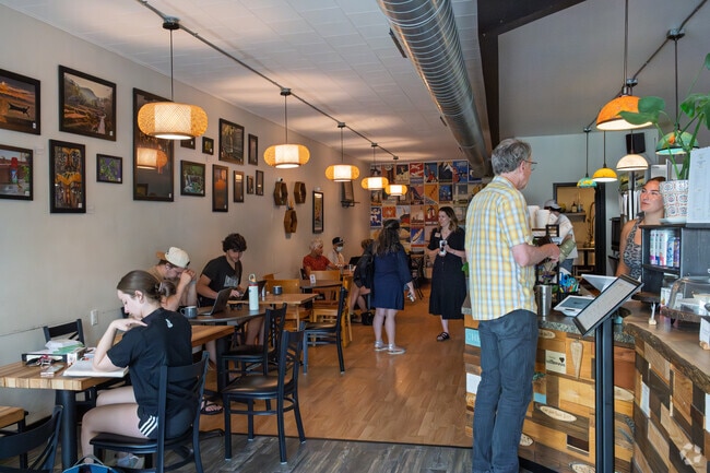 Global Grounds Coffee is a popular coffee shop in Grandview Emerson within walking distance of campus.