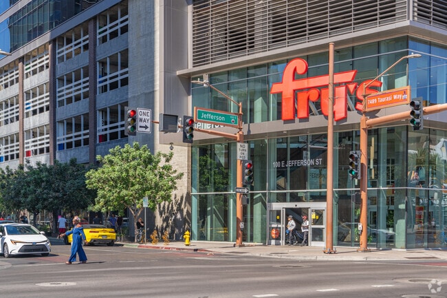 Located near the light rail, Fry's Food and Drug in Downtown Phoenix provides residents and professionals with convenient access to groceries, pharmacy services, and fresh meal options.