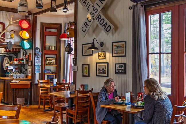 Ossipee's MountainView Station serves fish and chips all week, and wood fired pizza on Sundays.