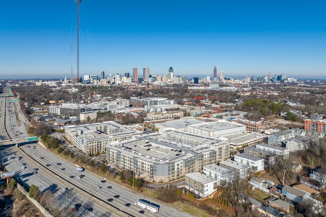 Aerial of Neighborhood and Madison Yards