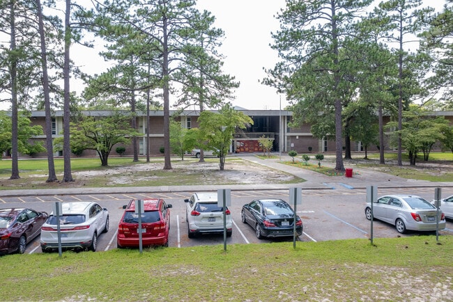 There is adequate parking for staff and students at Douglas Byrd High School.