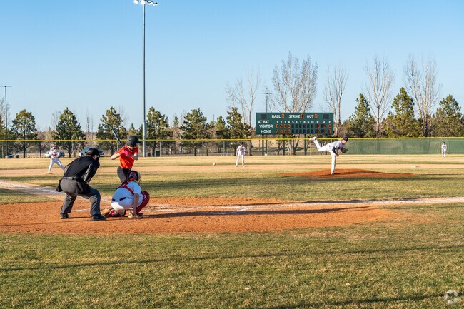Enjoy watching a game at one of Cottonwood Park's baseball diamonds.