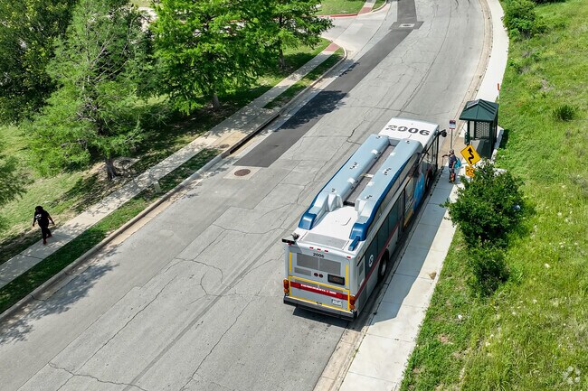 The Trinity Metro bus makes multiple stops along Jacksboro Highway.