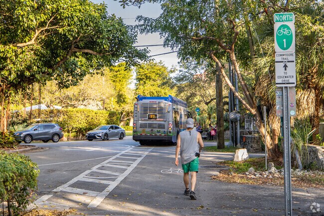 Residents of Sunrise Point can ride on reliable public transportation around town.