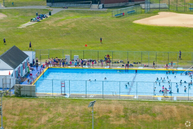 The kids love the pool at Ellenville Elementary School.
