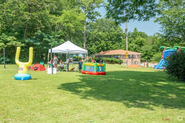 Kids are having some summer fun in these bouncy houses in South Roebuck.