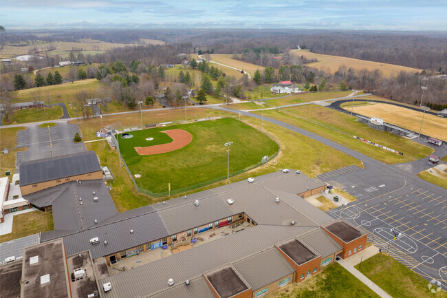 East Washington Middle School has several sports fields, including a baseball diamond.