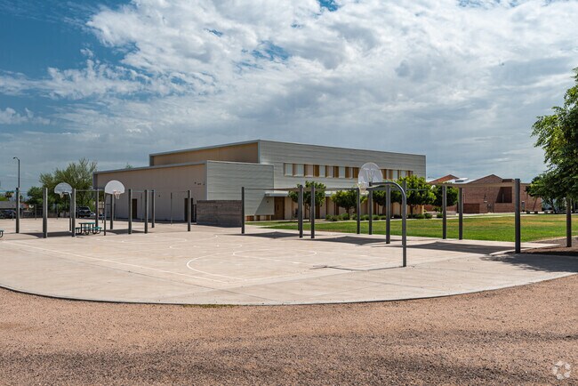 Basketball courts, T G Barr School.