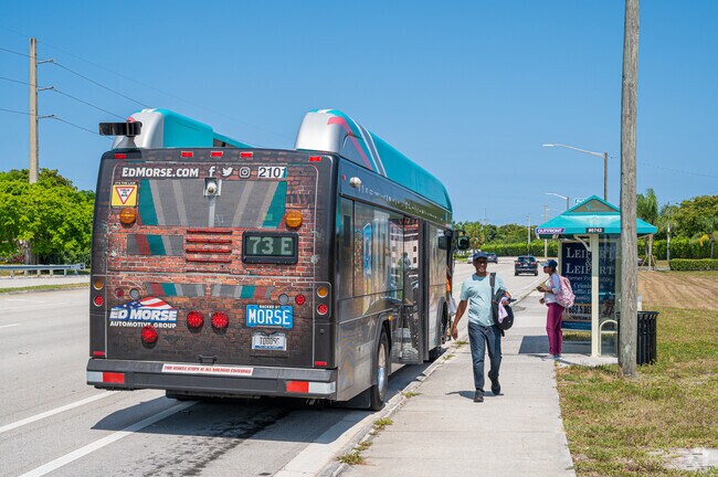 Transportation is available along Military Trail and Boyton Beach Boulevard in Cypress Creek.