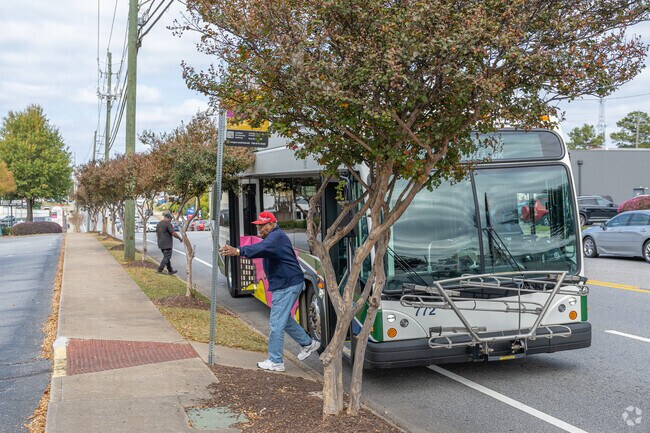 The Athens bus system makes getting around town easy in Beechwood.