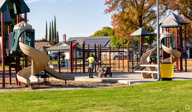 Families enjoy sunny afternoons at Colony Park near Downtown Manteca.