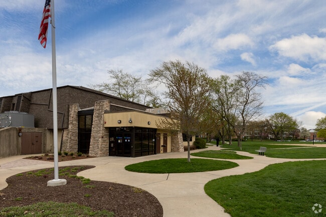 York Center residents enjoy picnics, walking and the playground at Heritage Park.