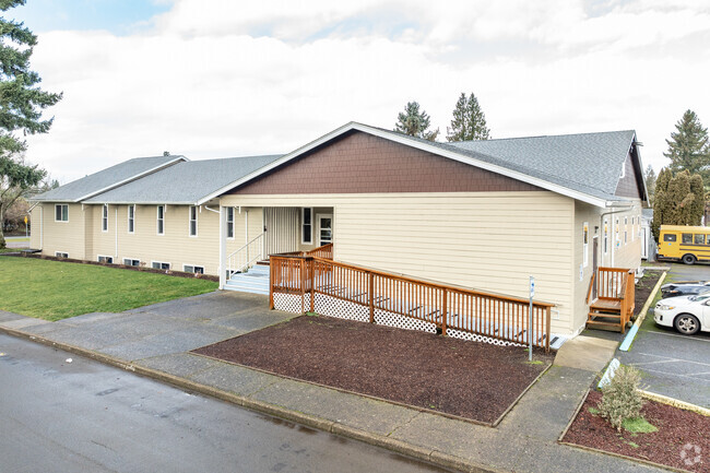 A ramp adds accessibility to the Sky View Baptist Academy in Vancouver, WA.
