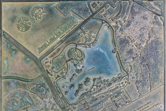 Trails, playgrounds, and gardens can be found near Spectrum.