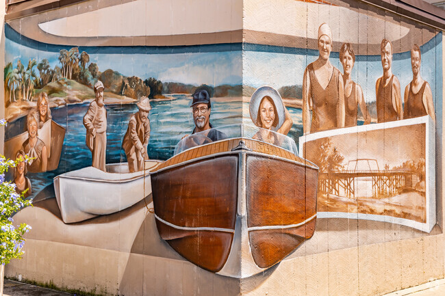 The historical mural in near by Downtown New Port Richey.
