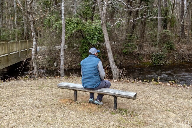 The Hitchcock Creek Blue Trail and Greenway is a great spot to enjoy nature.