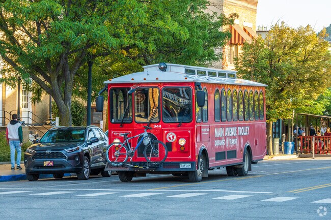 Durango Transit buses have stops in the neighborhood