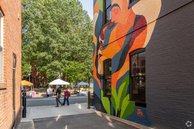 A mural greets visitors along North Division Street in Salisbury, not far from North Camden.