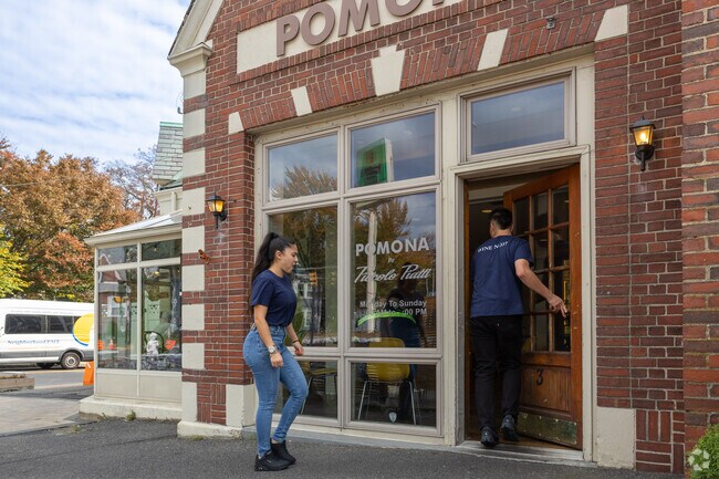 The friendly folks at Piccolo Piatti serve up tasty food for inside and outside diners.