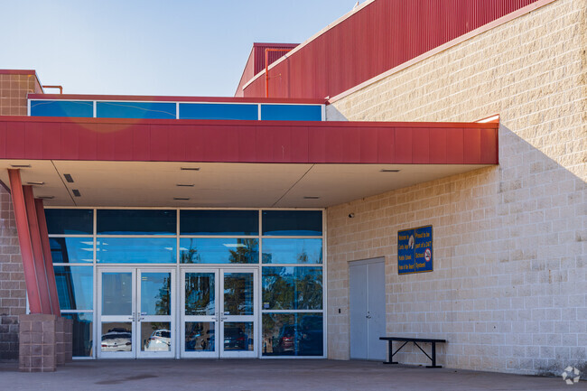 Here is the side entrance of Curtis Inge Middle School
