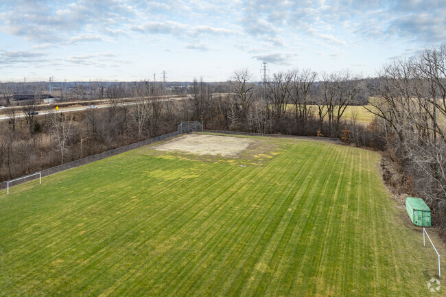 Athletic fields behind Trillium Academy.