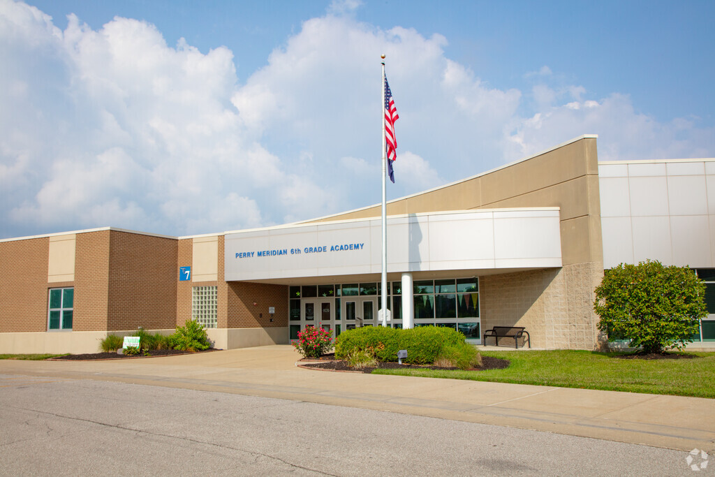 Perry Meridian 6th Grade Academy building in Linden Wood.