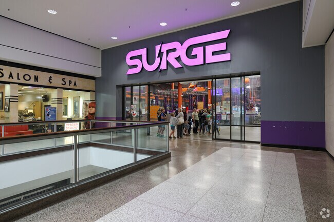 Surge Adventure Park is located inside Regency Mall. Great for Regency family activity.