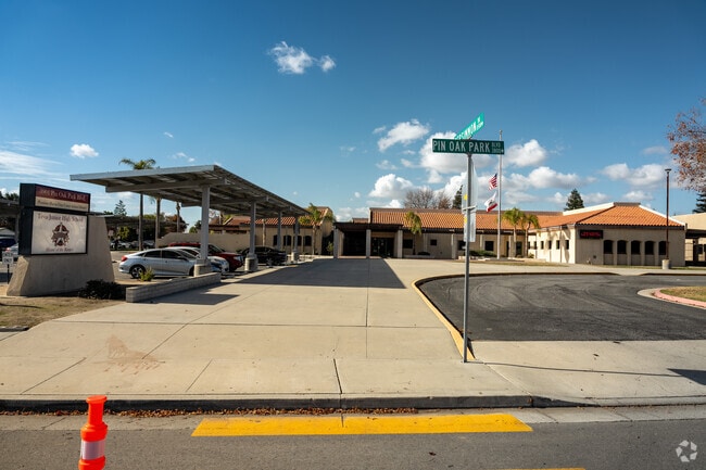 The office at Tevis Junior High School is found on the East side of the school grounds.