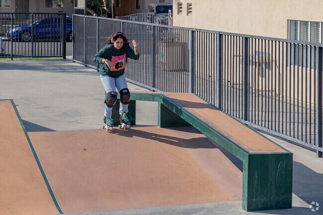 Clarkdale Park in Hawaiian Garden is where all the skaters and bikers go to show their tricks.