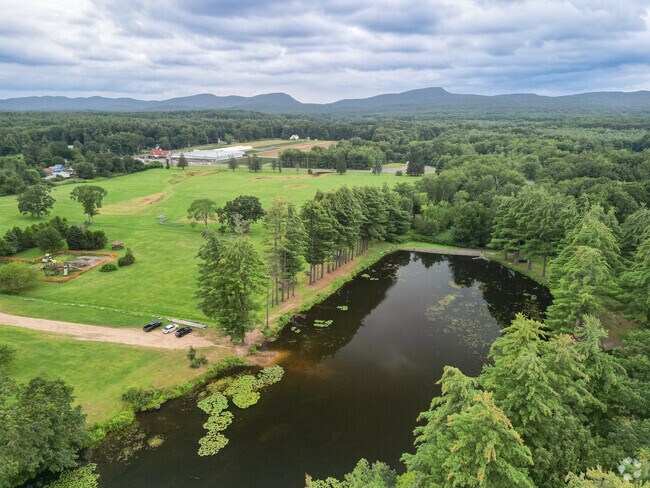 Dufresne Park have beautiful panoramic views of the Bachelor brook Mountains and trailhead.