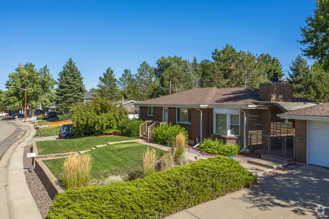 Residents enjoy beautifully detailed homes and lush gardens in Parkway Estates, Arvada, CO.