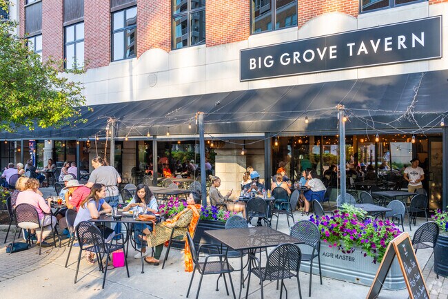 Big Grove Tavern has a wonderful outdoor patio in Downtown Champaign.