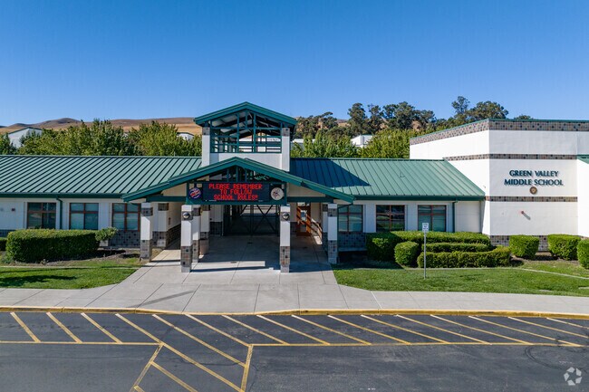 Green Valley Middle School is conveniently located between Benicia and Fairfield.