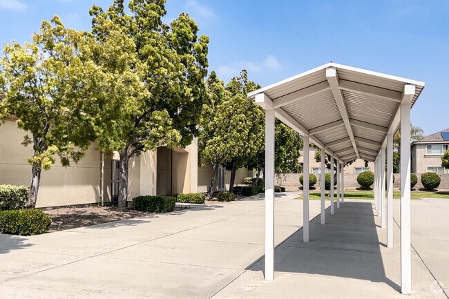 Trees line the campus at Cecilia Lucero Solorio Elementary School in Bellgrove.