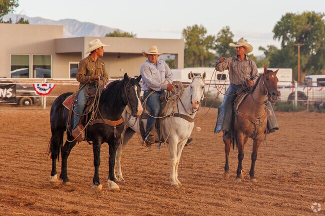 Cowboys love attending the Sandoval County Sheriff Posse Rodeo.