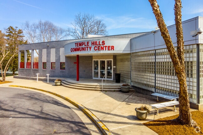 The Temple Hills Community Center in Temple Hills offers tennis courts, a playground, and more.
