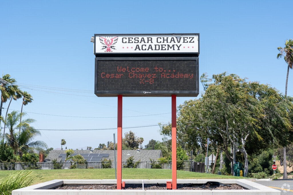 Cesar Chavez Academy in Corona receives a B+ rating through Niche school ratings.