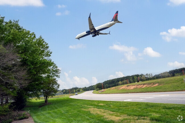 Raleigh-Durham International Airport sits on the west side of the Umstead area.